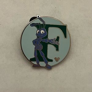 Disney F is for Flik A Bug’s Life Alphabet Letter F Hidden Mickey Pin